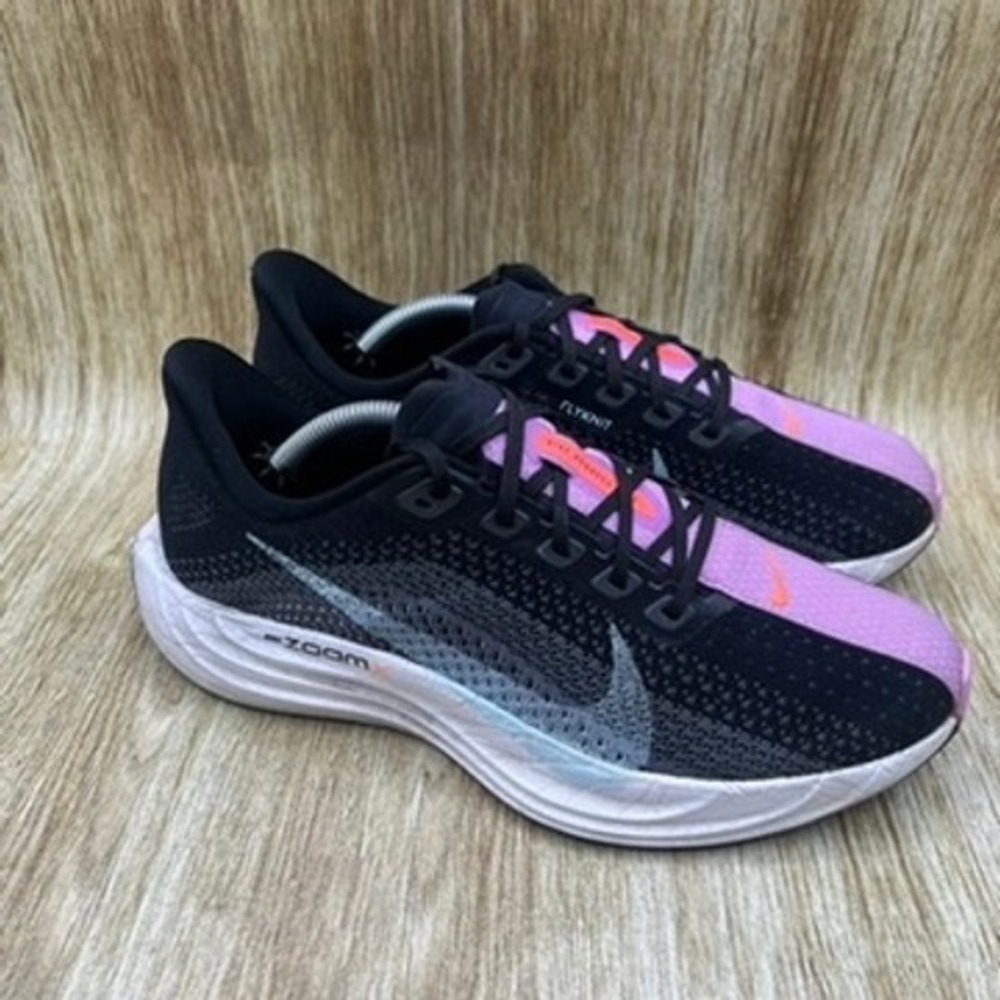 Nike Pegasus Plus Women's Size 8.5 Black Pink Running Shoes Sneakers FQ7261-003